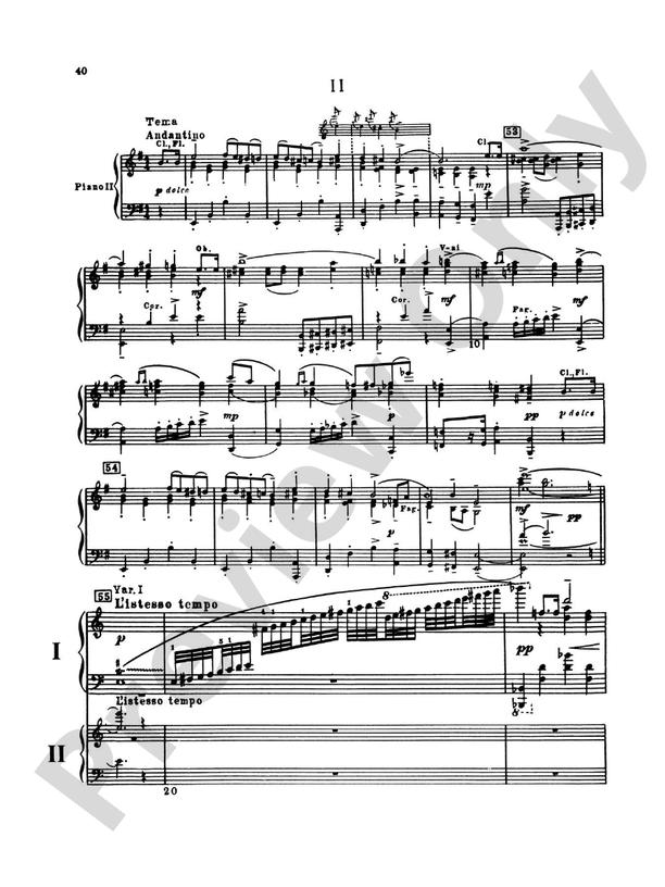 Piano Concerto No. 3 in C Major, Opus 26 - 2nd Movement - Piano Duo (2 Pianos, 4 Hands)