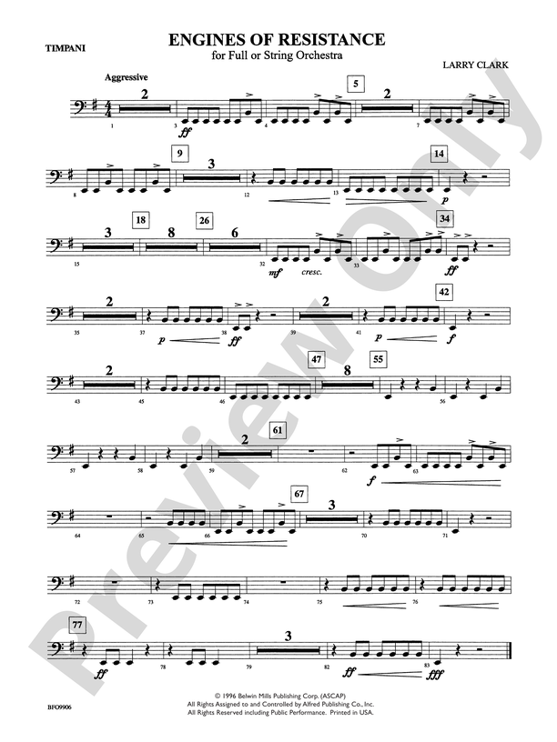 Engines of Resistance: Timpani: Timpani Part - Digital Sheet Music Download