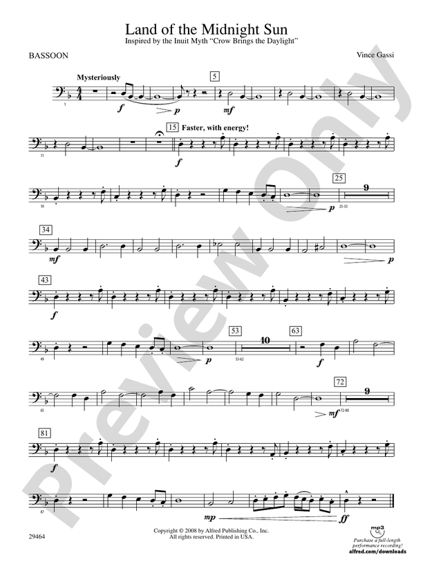 Land of the Midnight Sun Bassoon Bassoon Part Digital Sheet Music