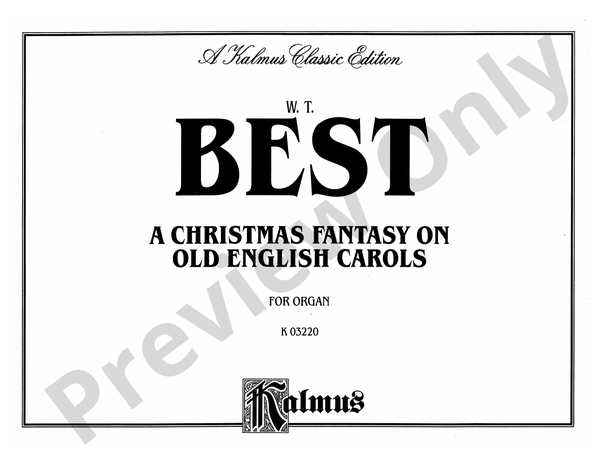 Best A Christmas Fantasia on Old English Carols A Christmas Fantasia