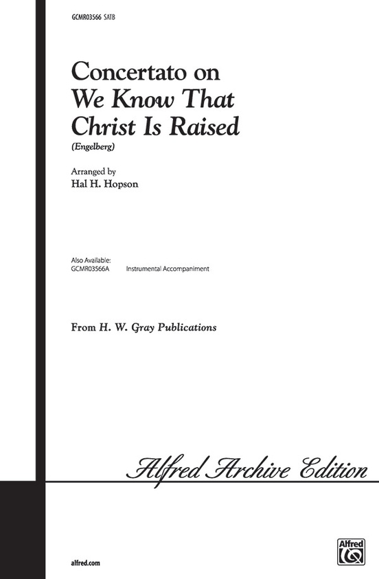 Concertato on "We Know That Christ Is Raised"