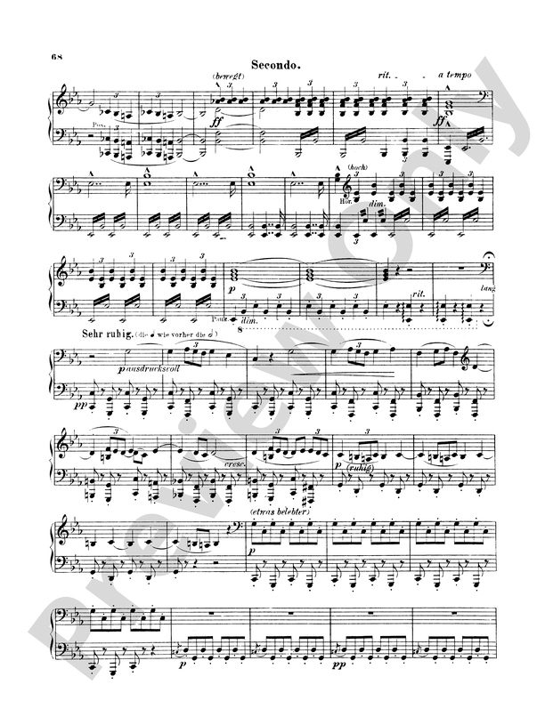 Bruckner: Symphony No. 4 in E flat Romantic: IV. Finale Part - Digital  Sheet Music Download