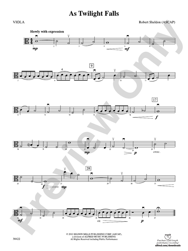 As Twilight Falls: Viola