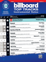Billboard Top Tracks Instrumental Solos for Strings