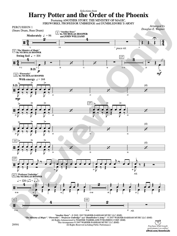 Harry Potter and the Order of the Phoenix, Selections From 1st