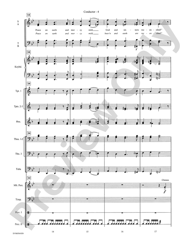 A Festival of Carols (A Medley): Score