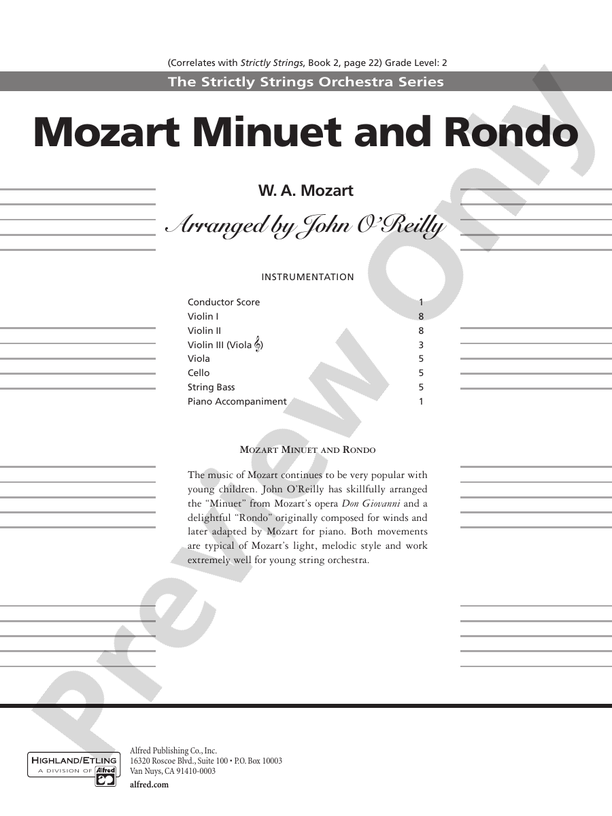 Mozart Minuet & Rondo