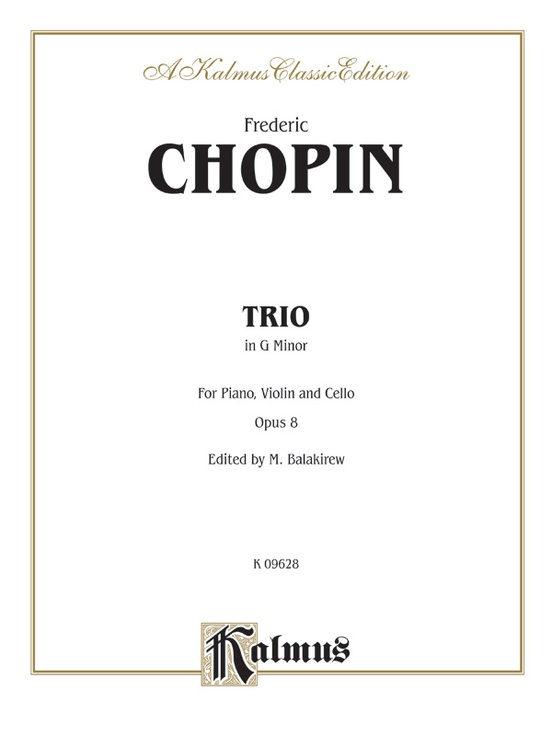 Piano Trio in G Minor, Opus 8 