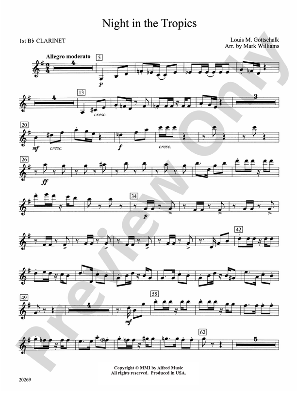 Night in the Tropics 1st Bflat 1st Bflat Part