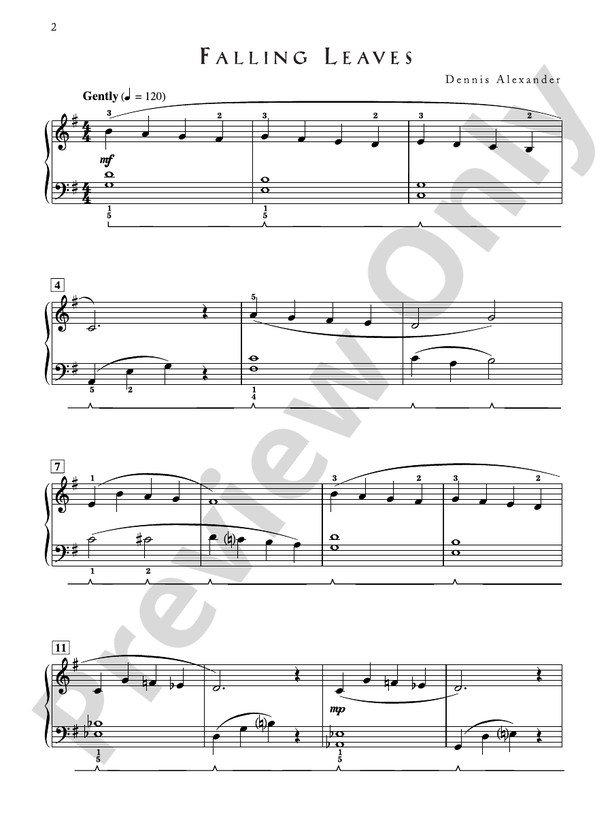 Falling Leaves - Piano Solo
