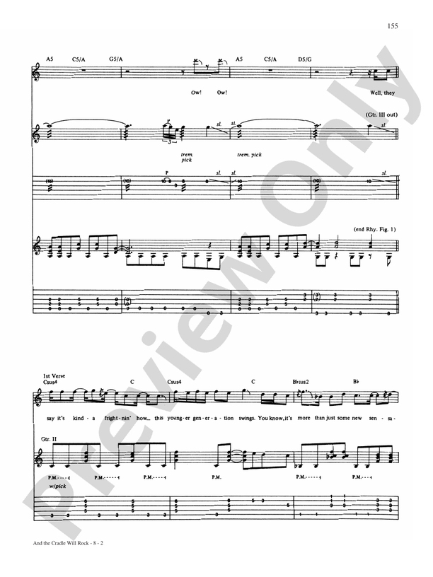 And The Cradle Will Rock Guitar Van Halen Digital Sheet Music Download