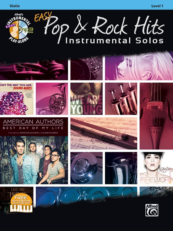 Easy Pop & Rock Hits Instrumental Solos for Strings: Violin Book & CD | Music