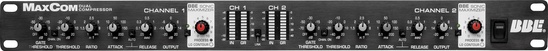 BBE MaxCom 2 Channel Compressor/Limiter with built in Sonic Maximizer
