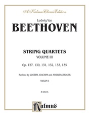 Beethoven: String Quartets, Volume III