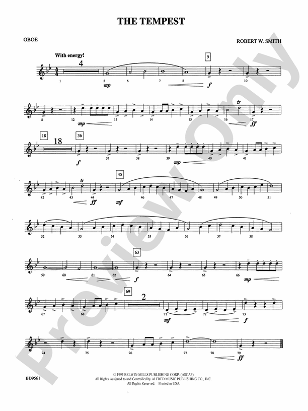 The Tempest: Oboe