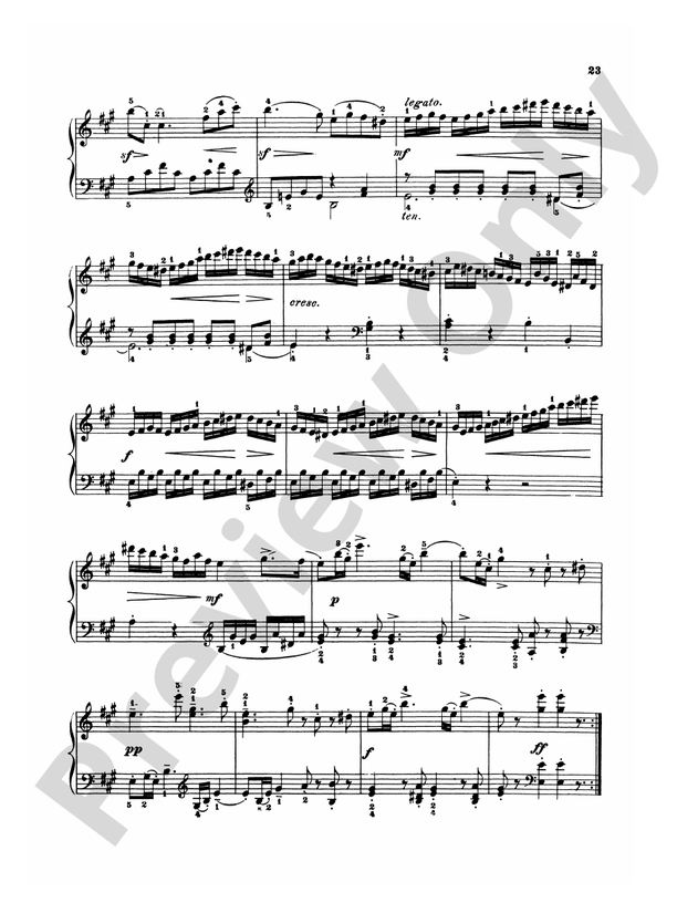 楽譜　デュセック 8 Klavier Sonaten 楽譜 Sonata No. 8, 2nd Movement K. 310 Sheet Music for Piano (Solo