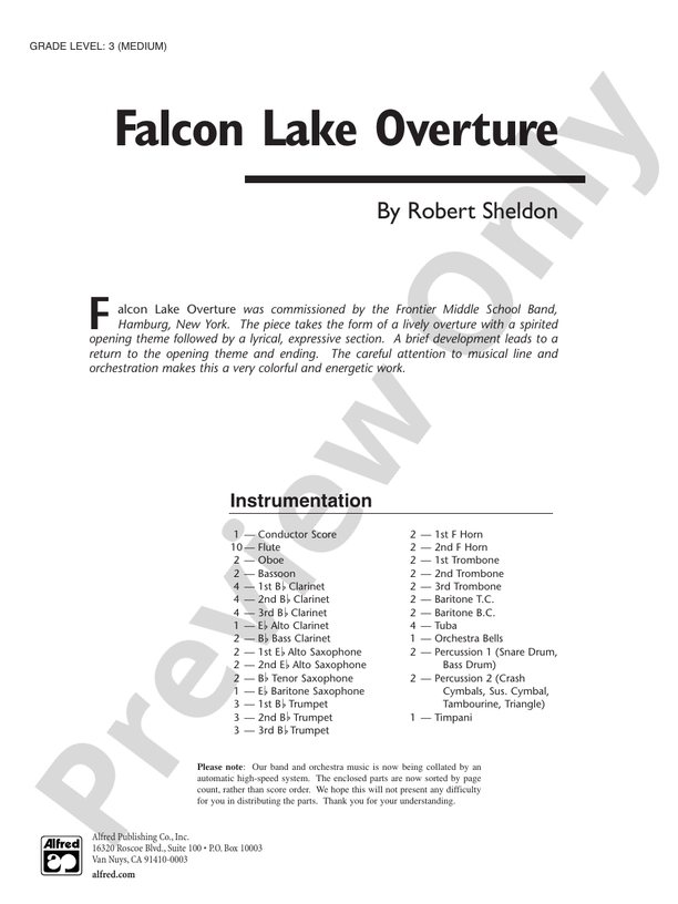 Falcon Lake Overture