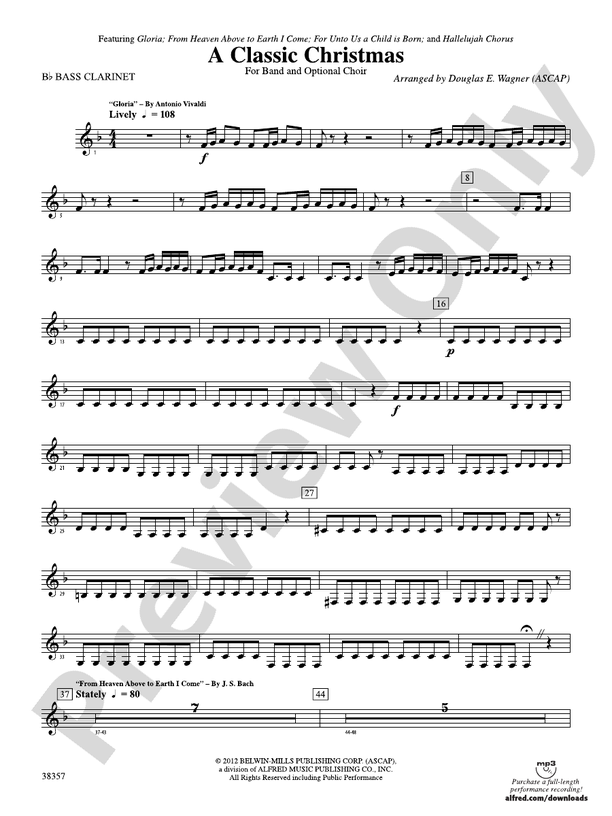 A Classic Christmas Bflat Bass Bflat Bass Part