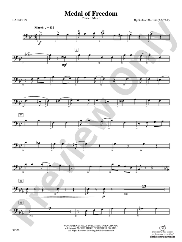 Medal of Freedom: Bassoon