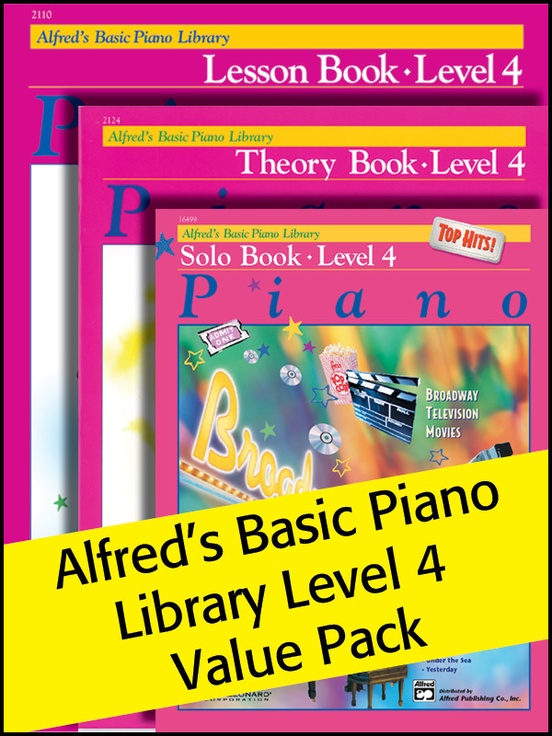 Alfred's Basic Piano Library 4 2012 (Value Pack)