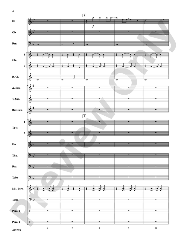 Bright: Score: Concert Band Score - Digital Sheet Music Download