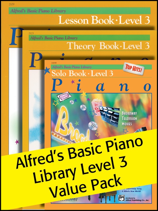 Alfred's Basic Piano Library 3 2012 (Value Pack)