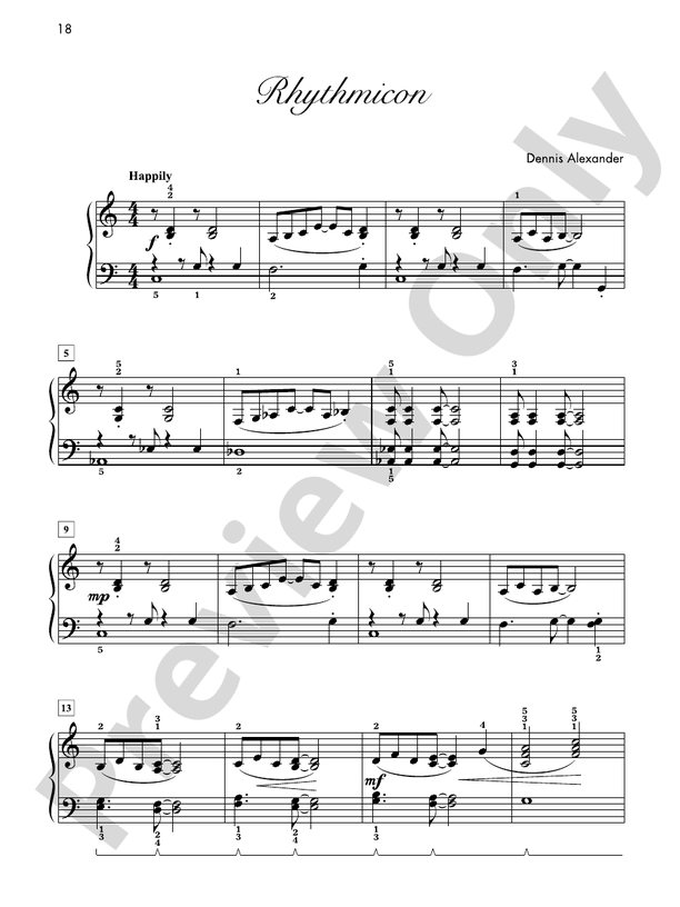 Rhythmicon - Piano Solo