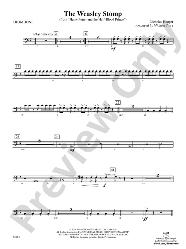 The Weasley Stomp (from Harry Potter and the HalfBlood Prince) 1st