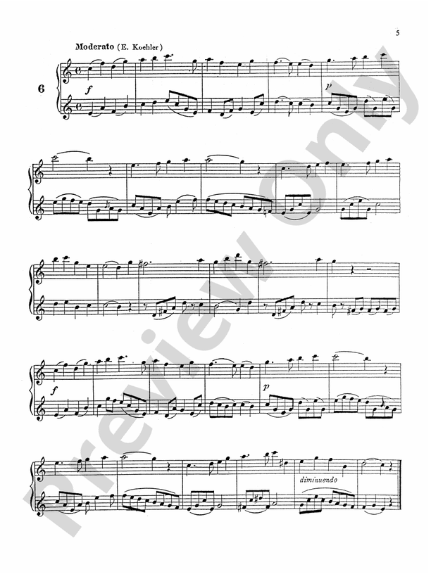 Köhler: Forty Progressive Duets, Op. 55