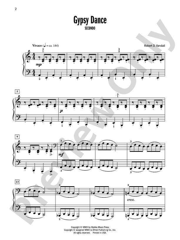 Celebrated Piano Duets, Book 2: Six Diverse Duets for Late Elementary to Early Intermediate Pianists
