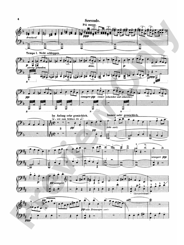 Mahler Symphony No. 1, in D Major I. Langsam Part Digital Sheet Music Download