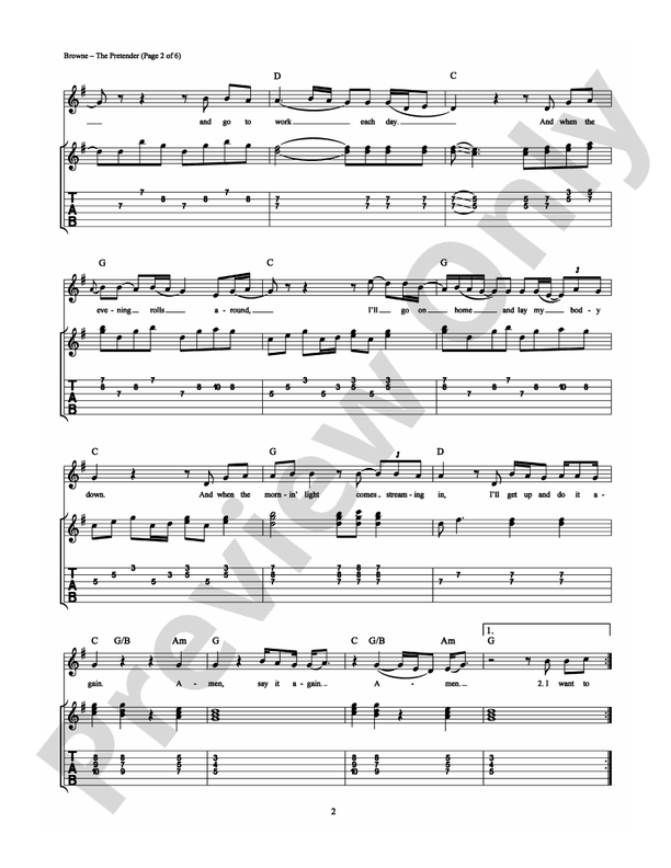 the-pretender-guitar-tab-jackson-browne-digital-sheet-music-download