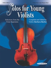 Solos for Young Violists Viola Part and Piano Acc., Volume 3