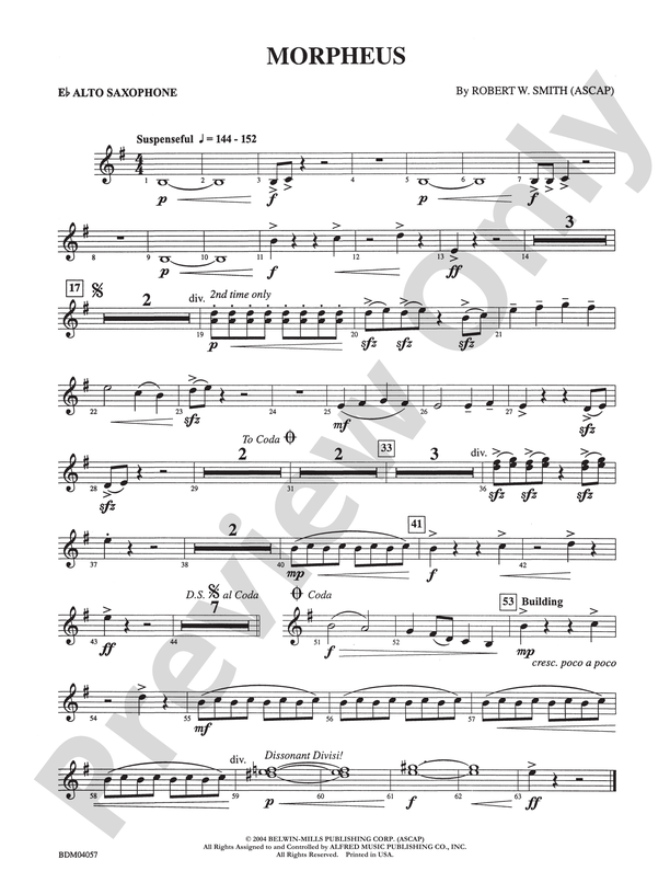 Take Five: E-flat Alto Saxophone: E-flat Alto Saxophone Part - Digital  Sheet Music Download