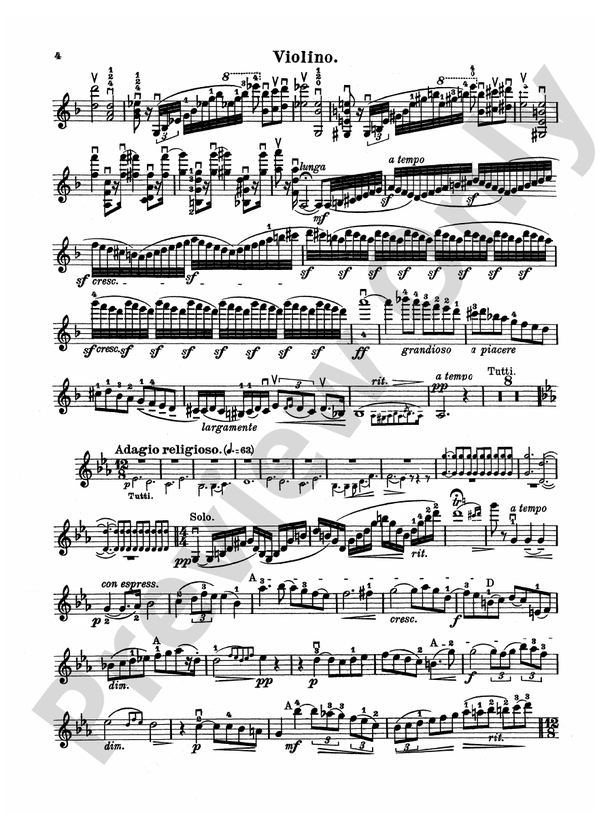 Tchaikovsky Violin Concerto No. 4 in D Minor, Op. 31 Violin Concerto
