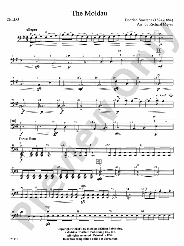 The Moldau Sheet Music for Piano (Solo) | MuseScore.com