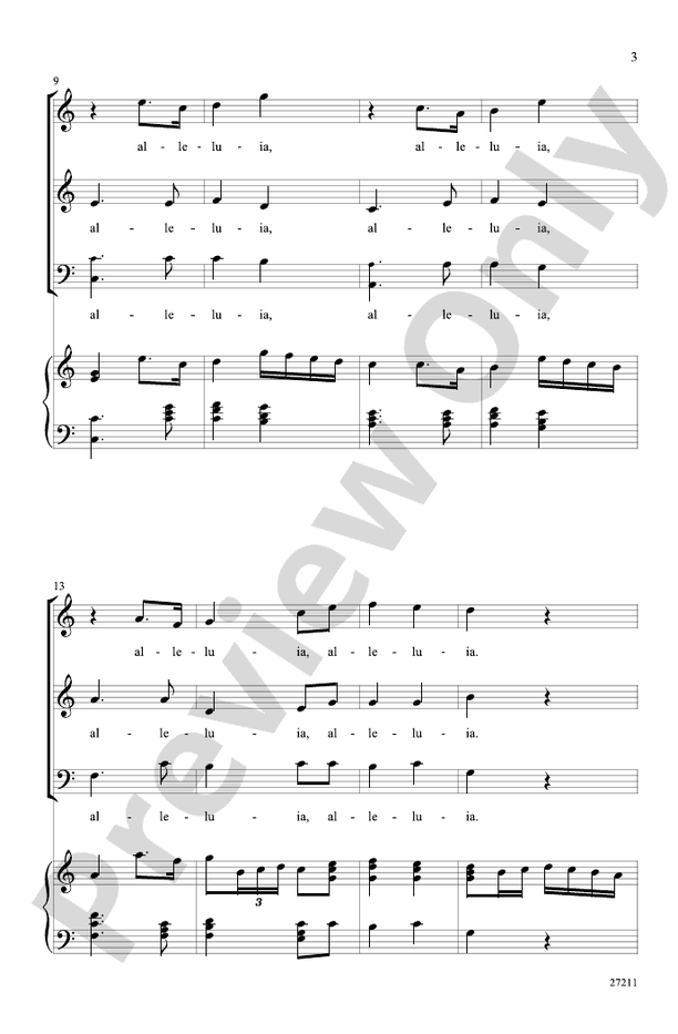 Alleluia (from Veni Sancte Spiritus)