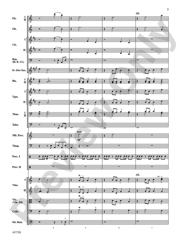 Ancient Echoes Of Time: Full Orchestra Conductor Score & Parts.