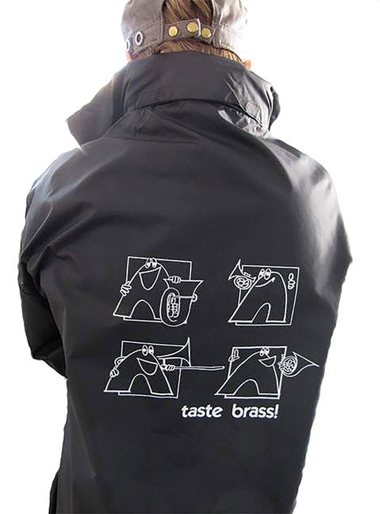 Taste Brass! Raincoat: Black (Large)