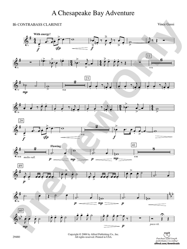 A Chesapeake Bay Adventure (wp) Bflat Contrabass (wp) B