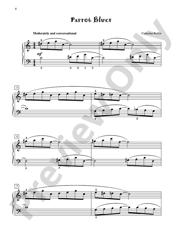 Parrot Blues - Piano Solo