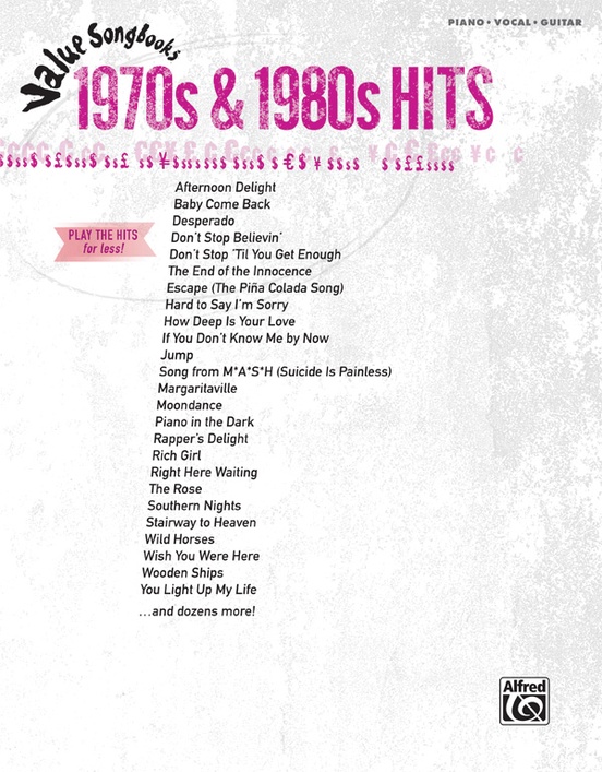 Value Songbooks: 1970s & 1980s Hits