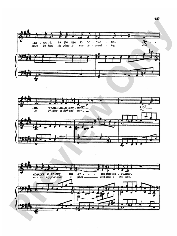 Rimsky-Korsakov: Songs, Volume VI (Russian/English): 73. The Rainy Day ...