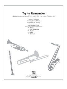 Try to Remember (from The Fantasticks): E-flat Alto Saxophone