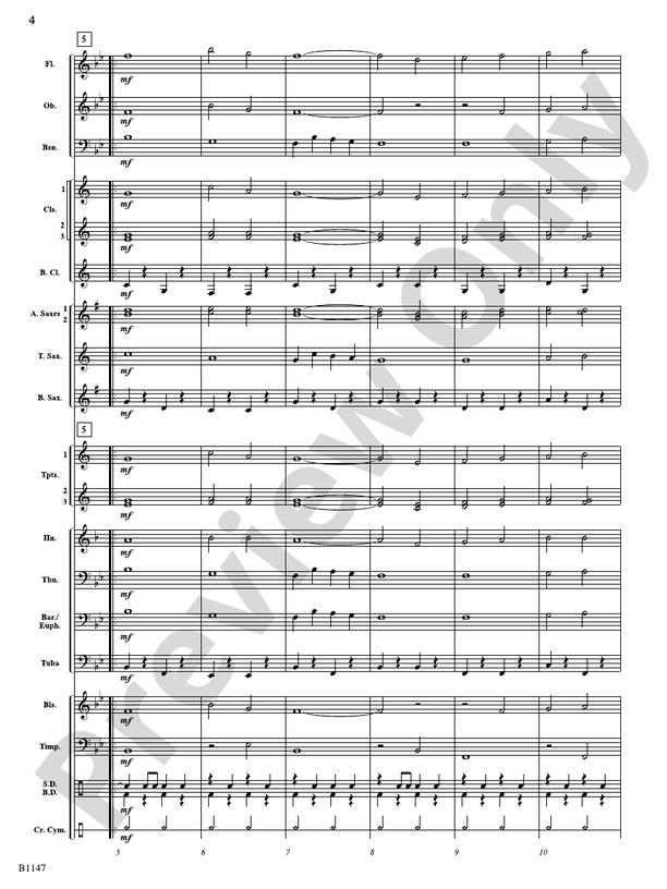 Land of Liberty Score James Swearingen Digital Sheet Music Download