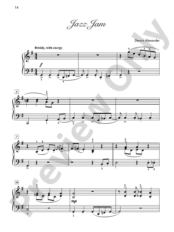 Jazz Jam - Piano Solo