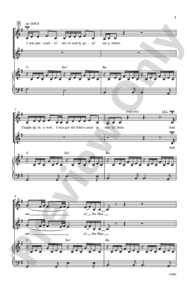 Butterflies SSA Choral Octavo Kacey Musgraves Digital Sheet Music Download