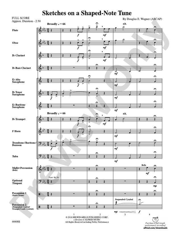 Sketches on a Shaped-Note Tune