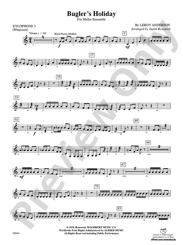 Bugler's Holiday X3 X3 Part Digital Sheet Music Download