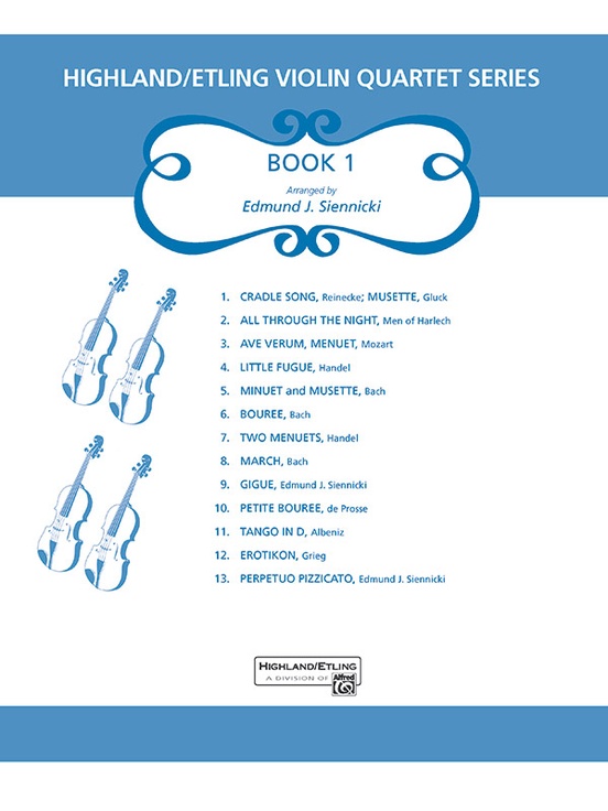 Highland/Etling Violin Quartet Series: Book 1